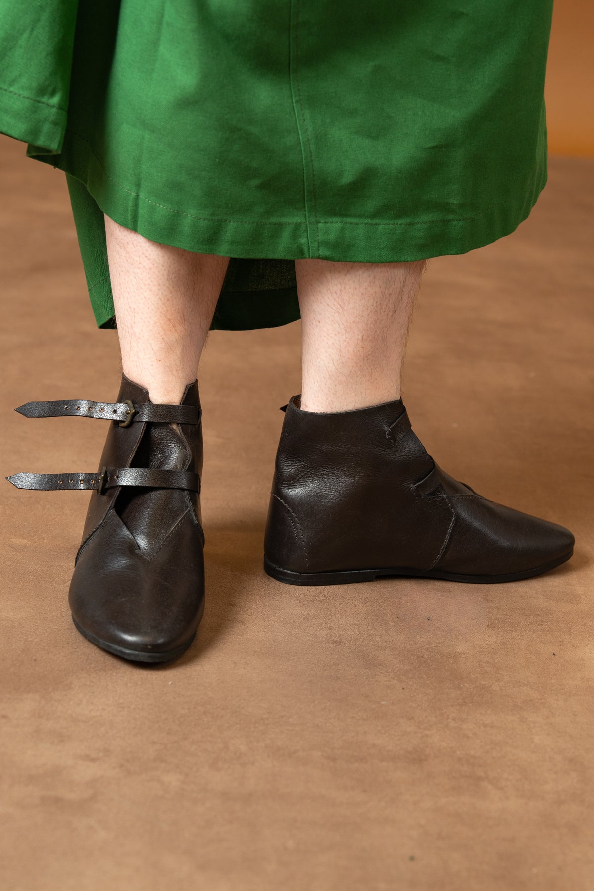 Medieval ankle boots 1250-1500