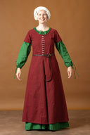 Cotehardie Odilia, burgundy red