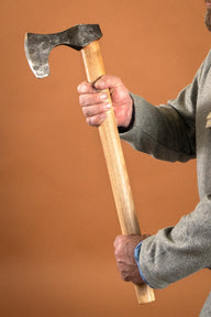 Viking Axe, Hand-Forged Steel, Type B, semi-sharp