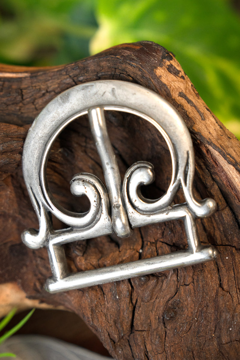 Boucle romaine du Ier siècle apr. J.-C., argentée