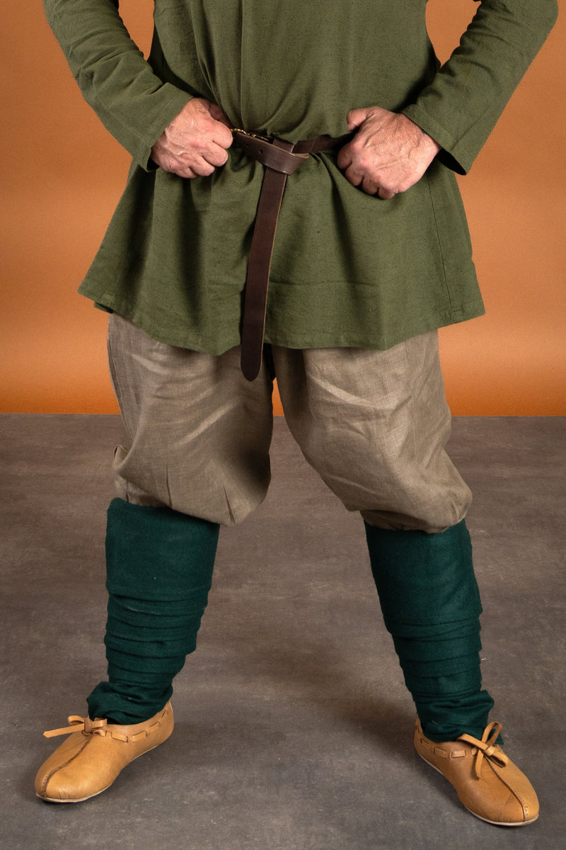 Pantalon viking en lin Odin, gris