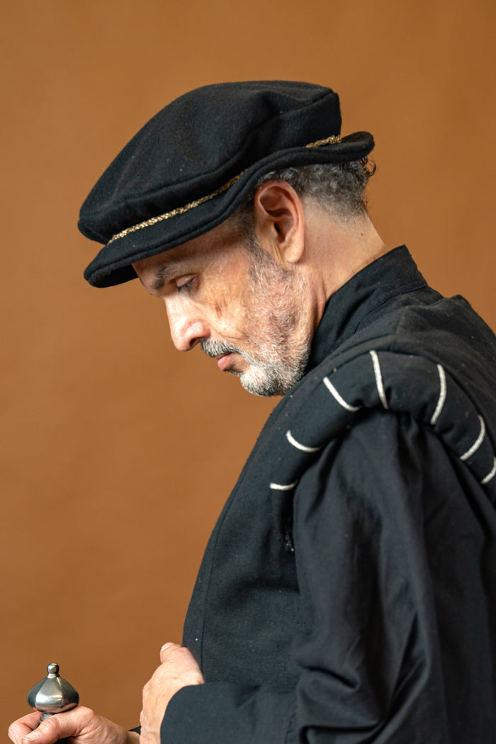 Hat Edward, wool blend, black