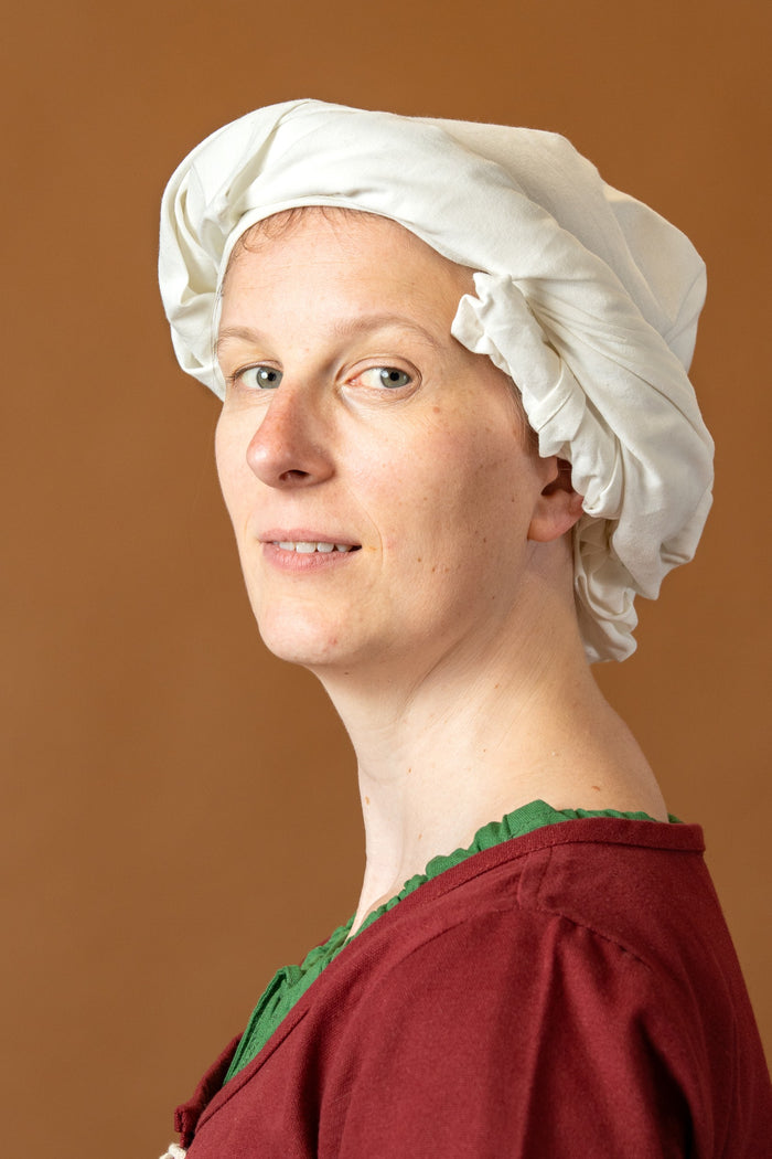 Rectangular veil, 70x200 cm, cotton, natural