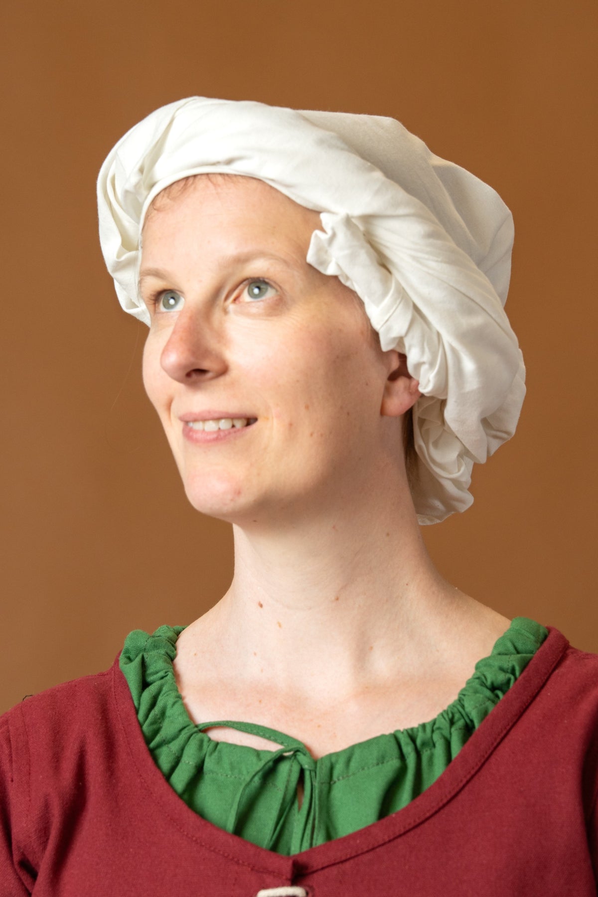 Rectangular veil, 70x200 cm, cotton, natural