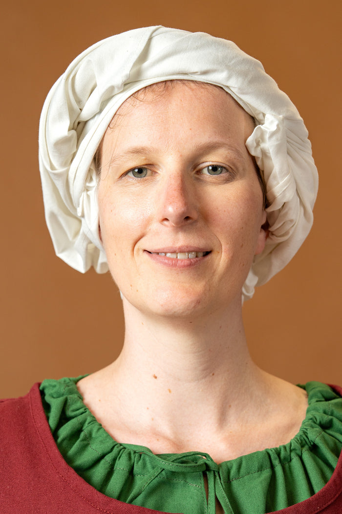 Rectangular veil, 70x200 cm, cotton, natural