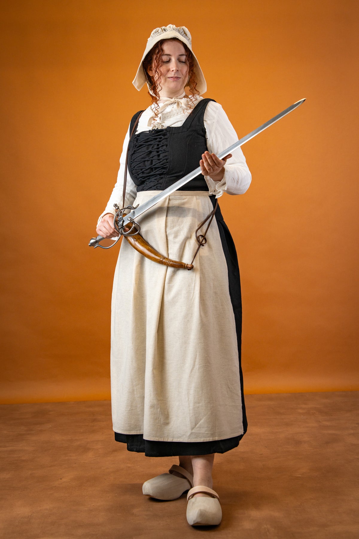 Apron, natural colour