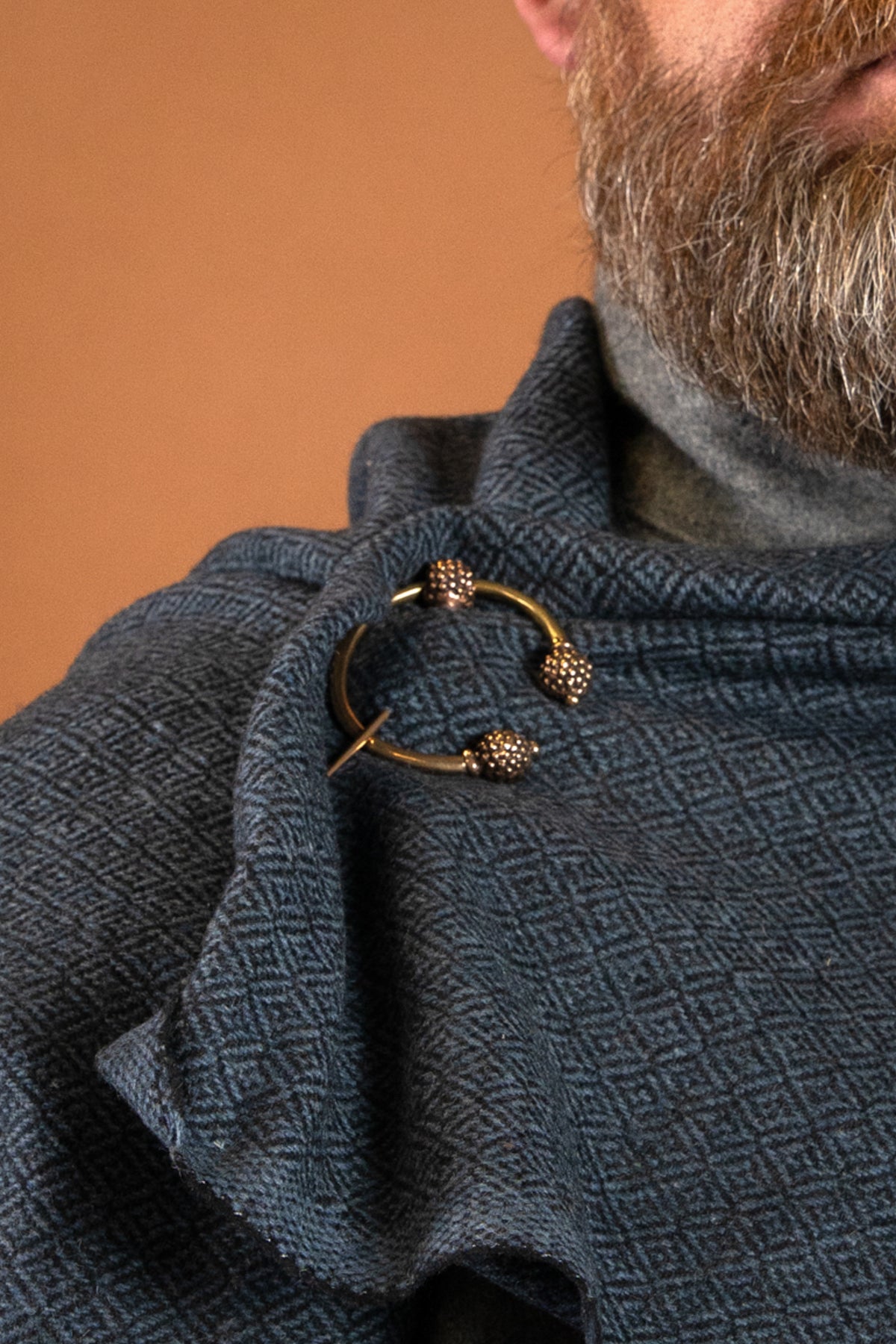 Gaelic thistle fibula, bronze
