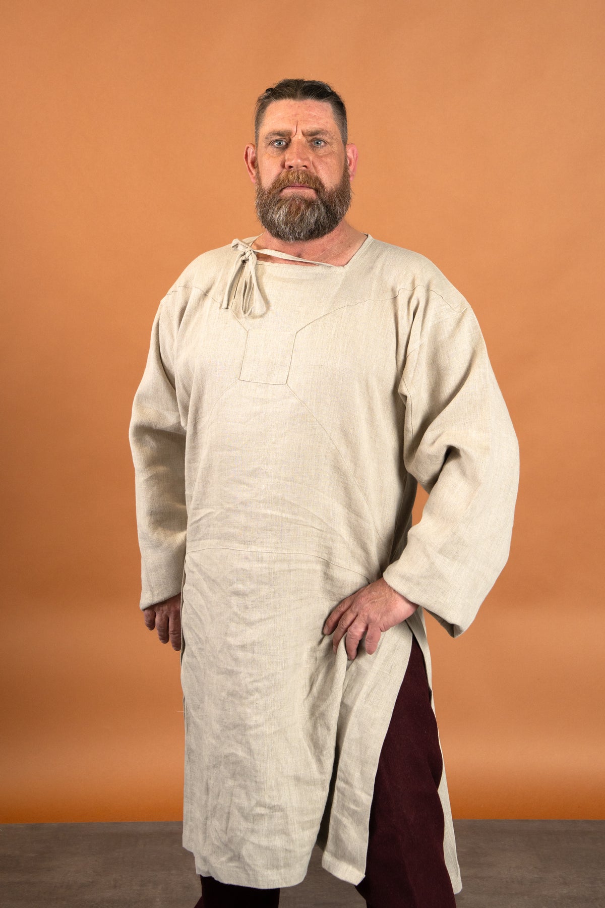 Medieval undertunic Viborg, linen, natural