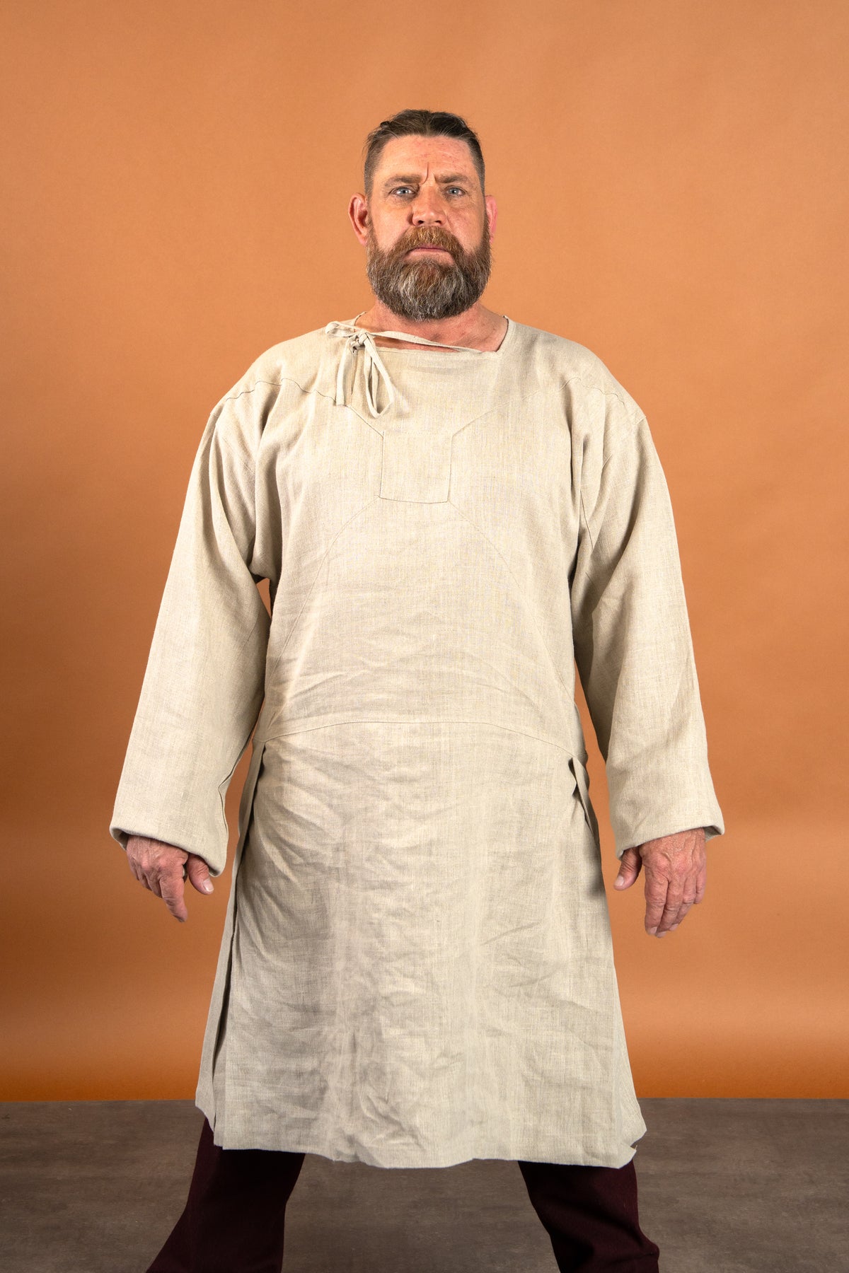Medieval undertunic Viborg, linen, natural