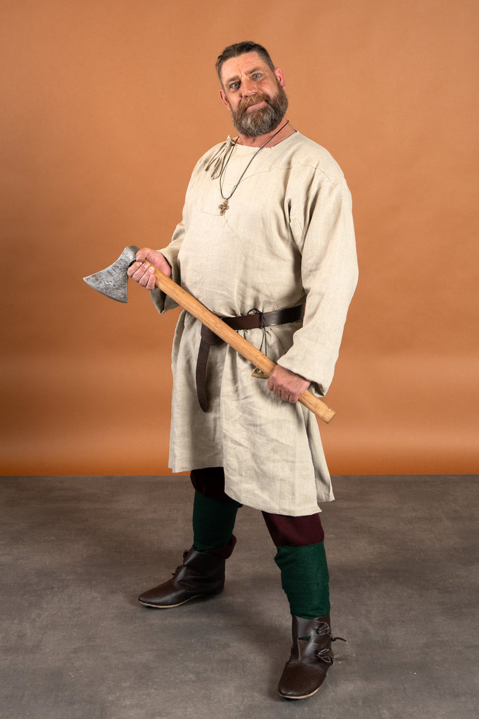 Medieval undertunic Viborg, linen, natural