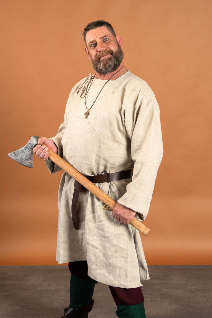 Medieval undertunic Viborg, linen, natural