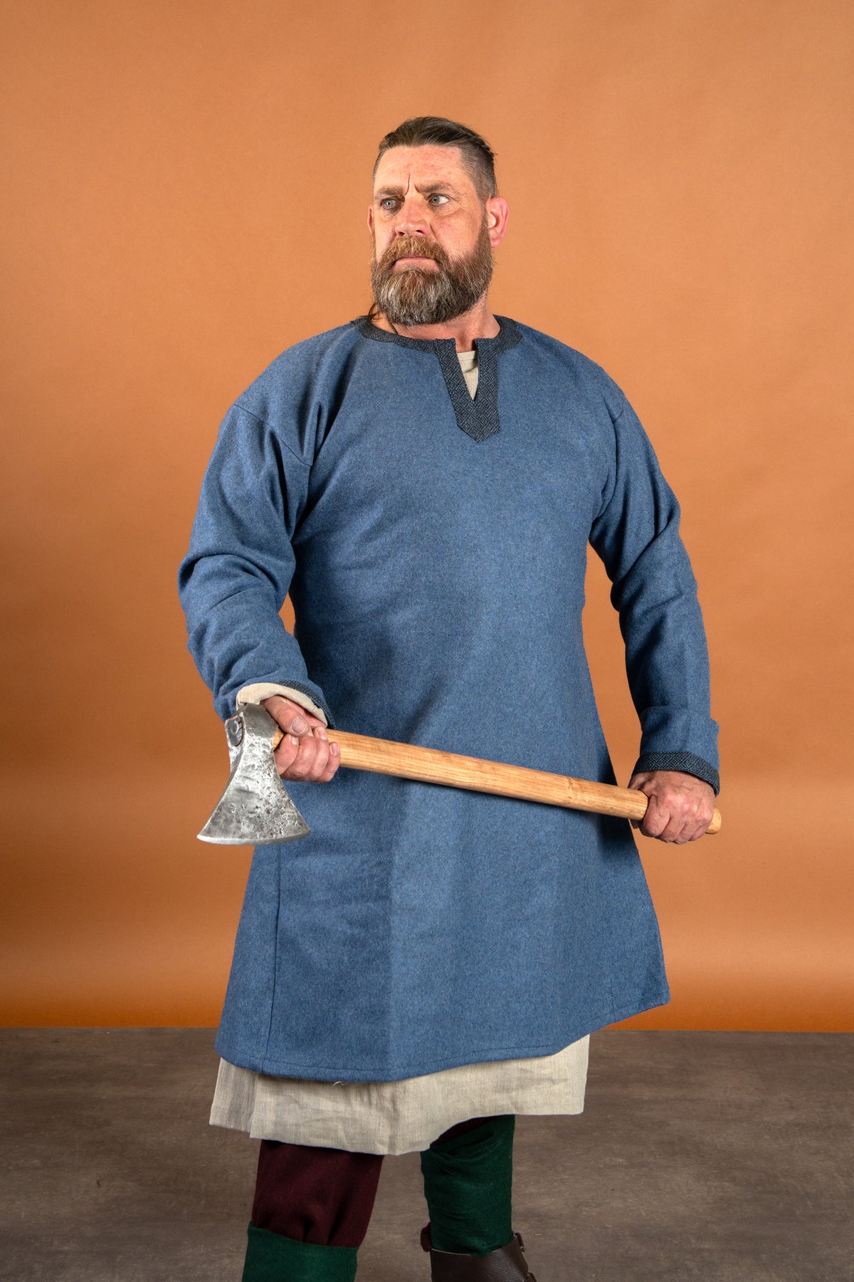Medieval undertunic Viborg, linen, natural