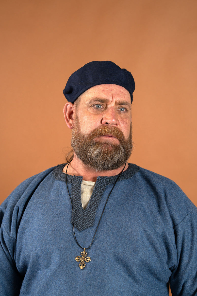 Hue Hugo, blå, uldblanding