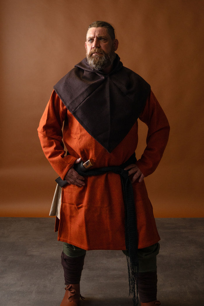 Chaperon Skjoldehamm, wool blend, brown