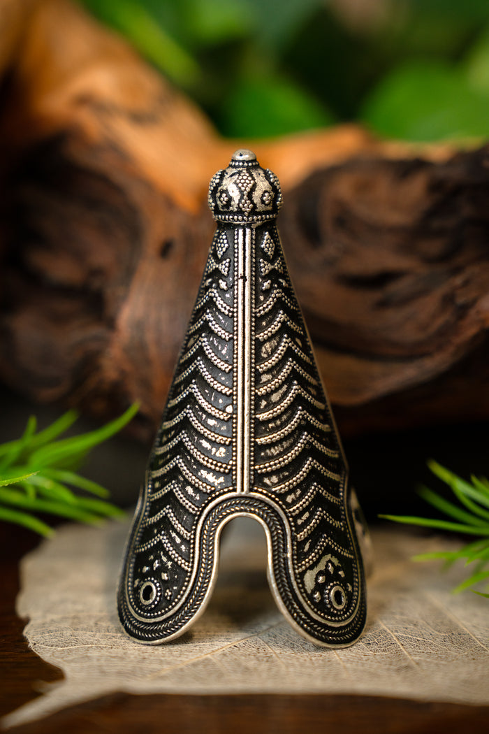 Birka hat tip silvered