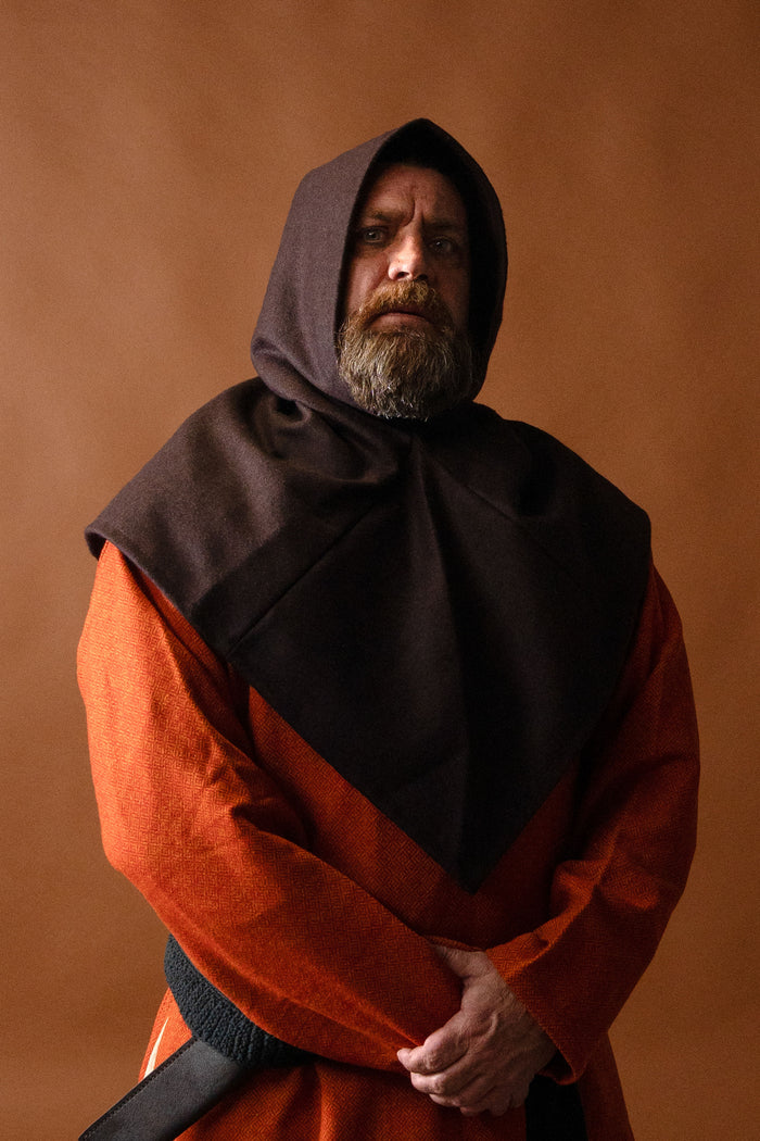 Chaperon Skjoldehamm, wool blend, brown