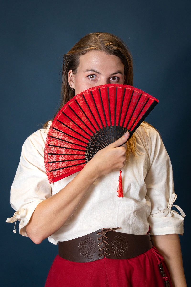 Ceinture corset Bertholdin A avec motif de nœud, brun