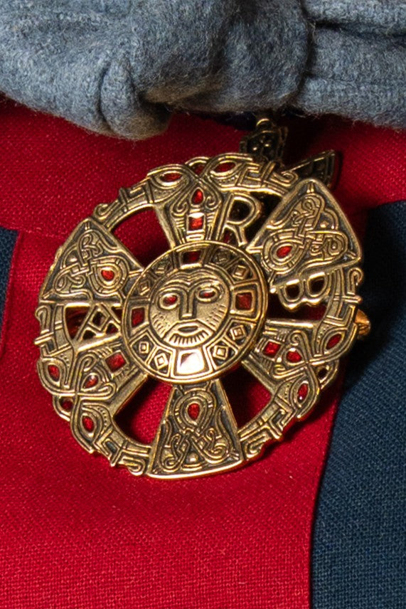 Merovingian brooch Limons, 6th-7th century, bronze