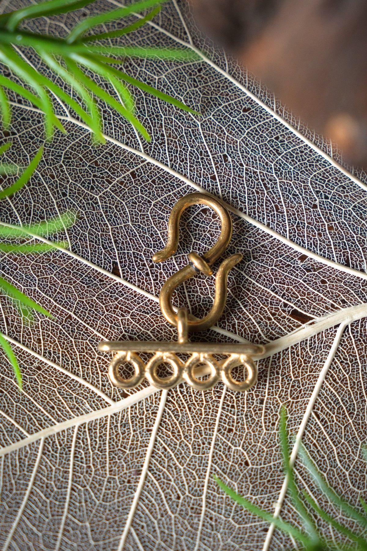Viking jewellery divider, bronze
