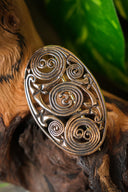 Pictische broche met spiralen, brons
