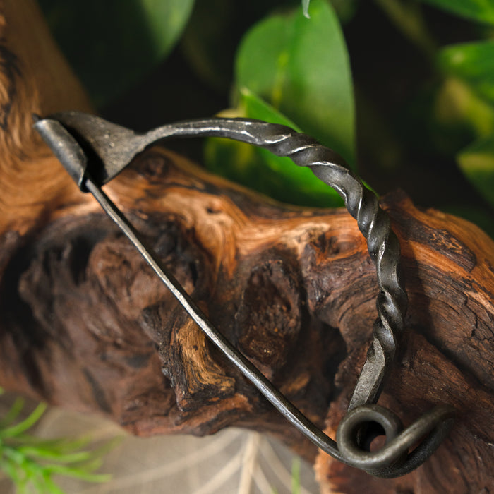 La Tène bow fibula, steel