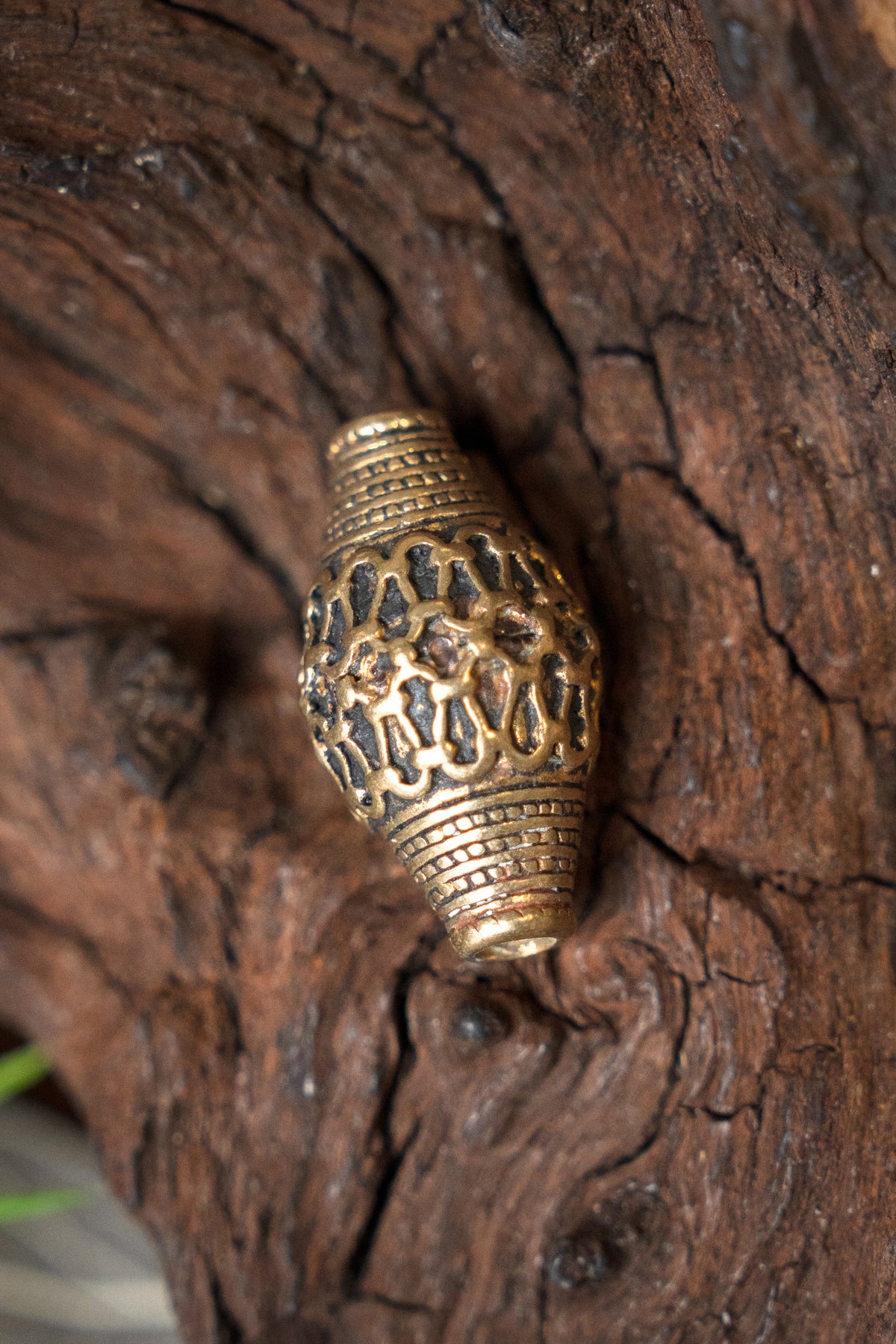 Viking bead Sweden, bronze