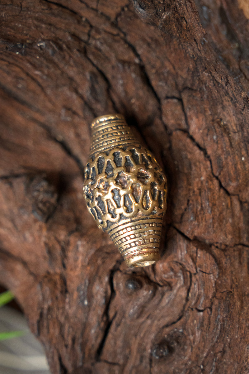 Viking bead Sweden, bronze