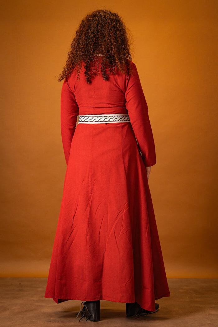 Viking dress Lina, red