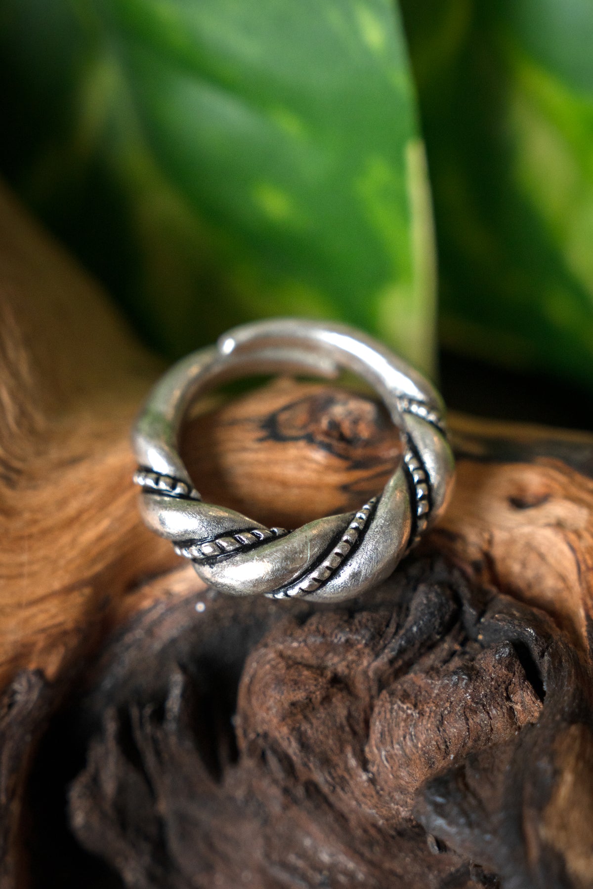 Viking ring Birka, silvered bronze