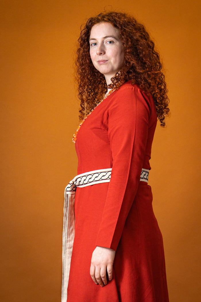 Viking dress Lina, red