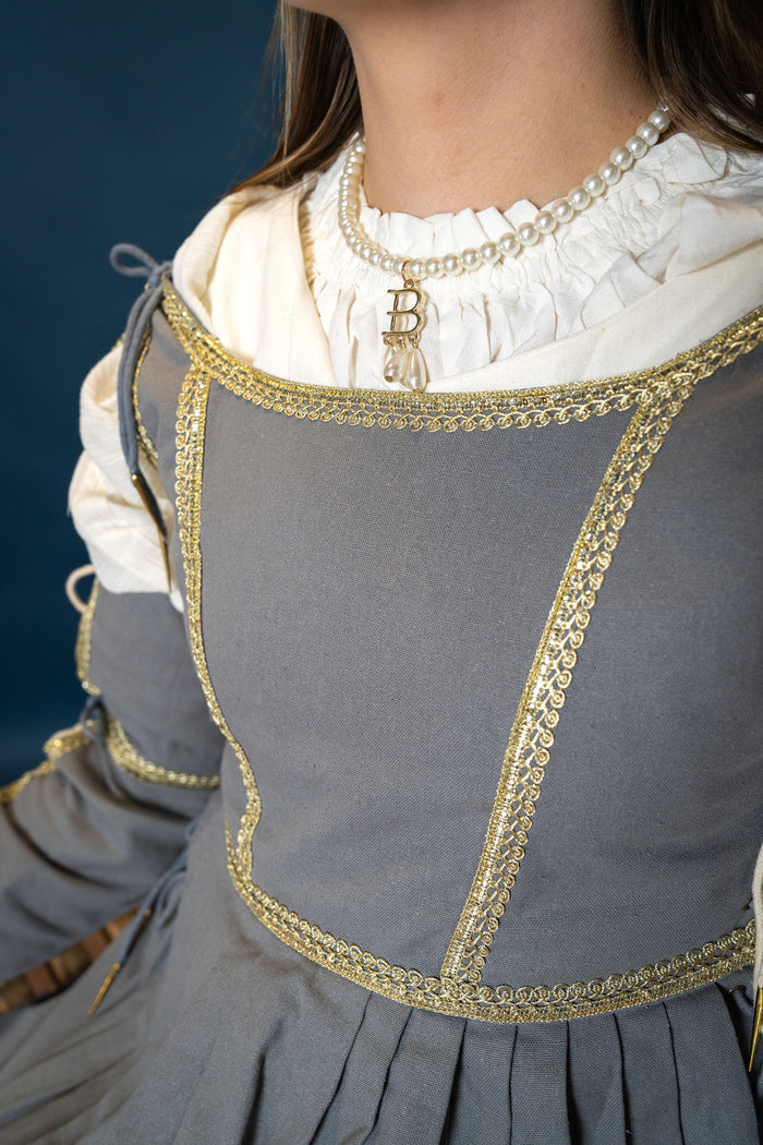 Italian gamurra, late 15th century, grey