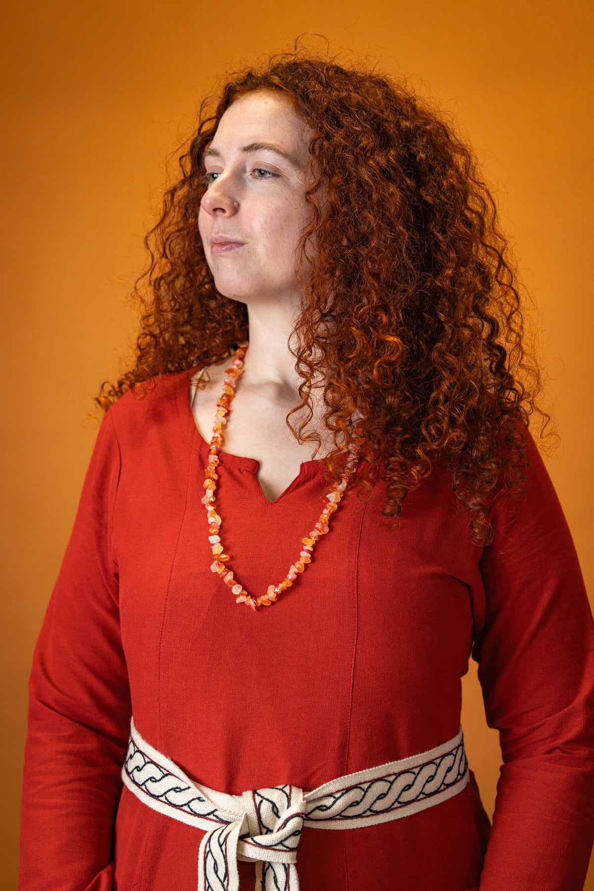 Viking dress Lina, red