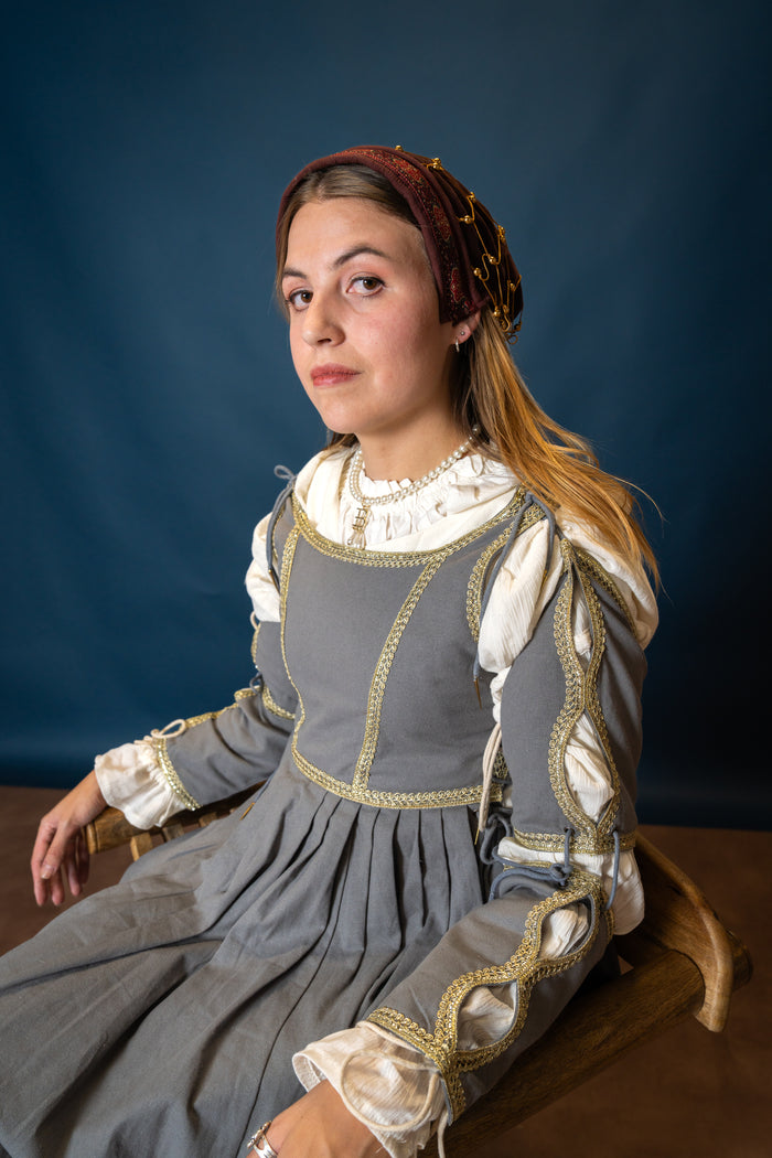 Baroque blouse, white