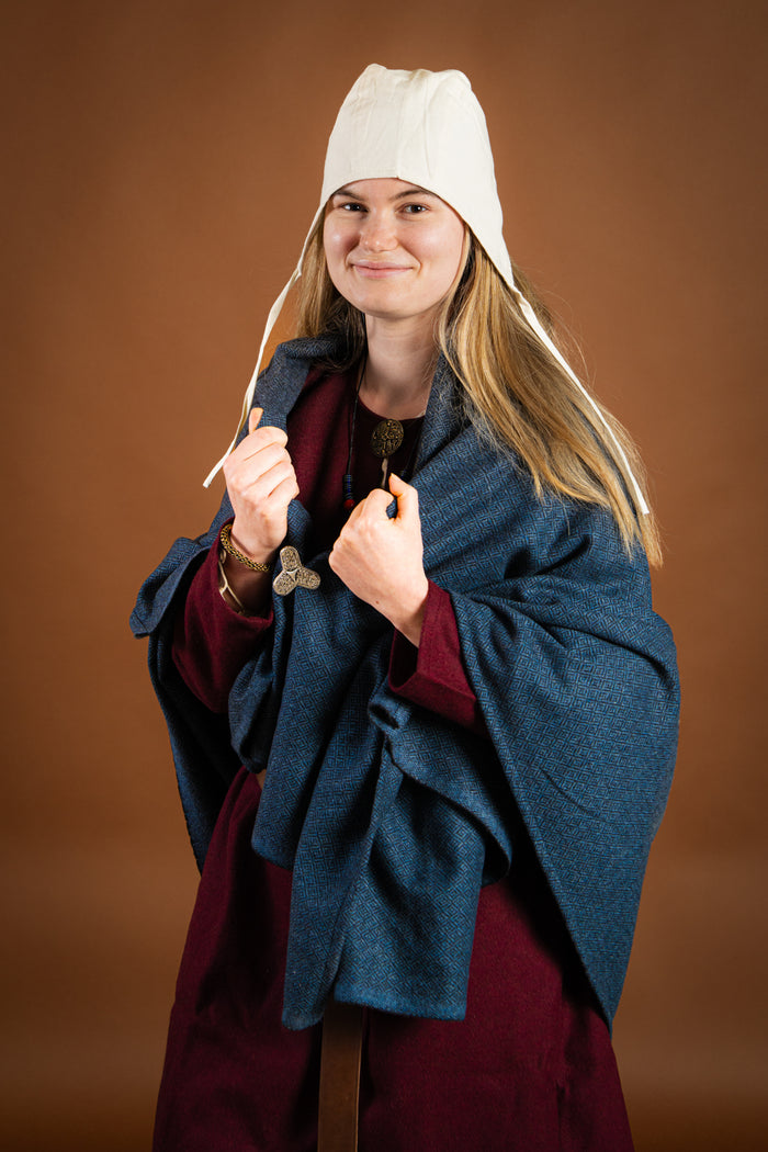Medieval coif, cream