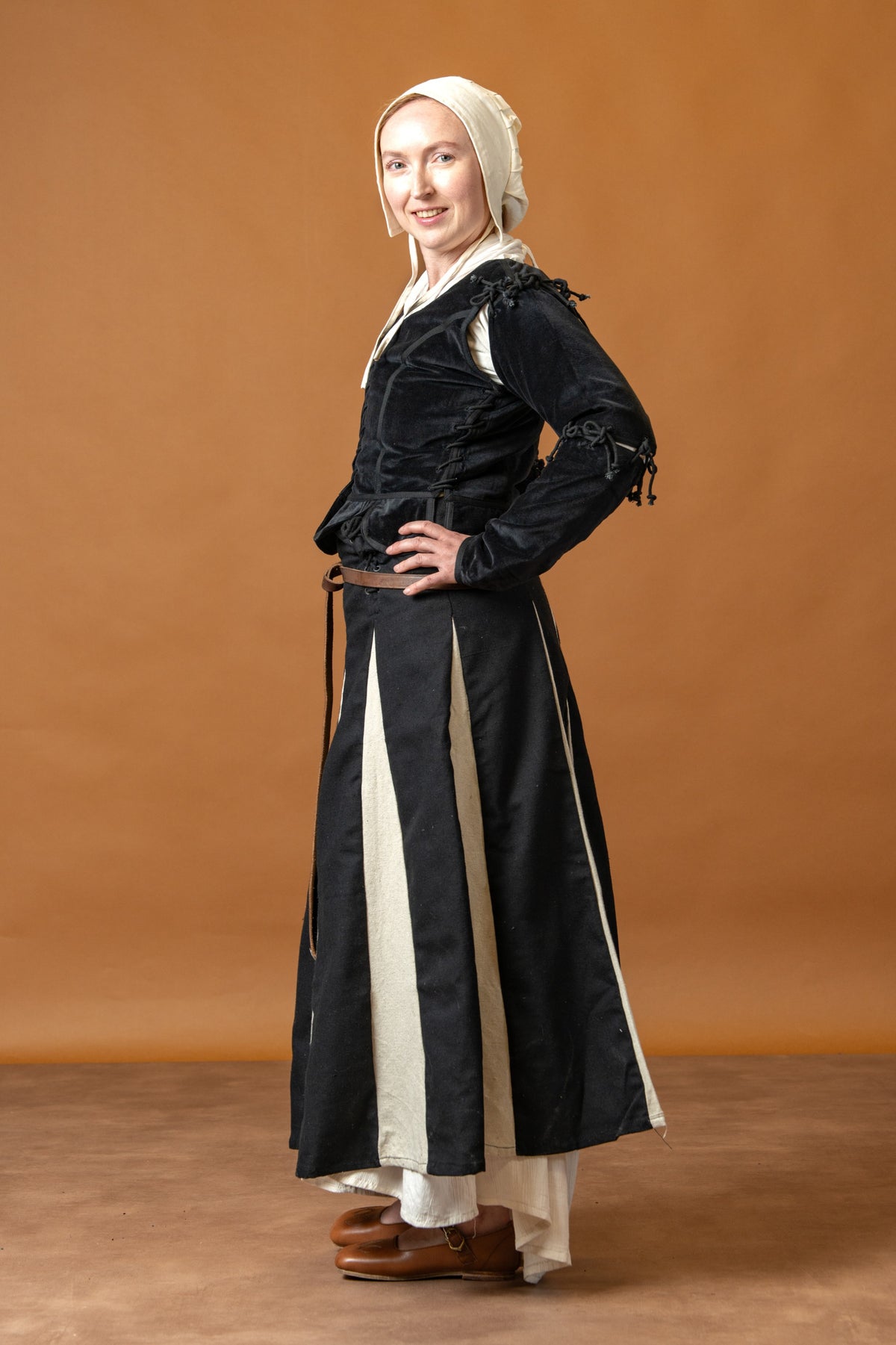 Landsknechtrok Isolde, black-white