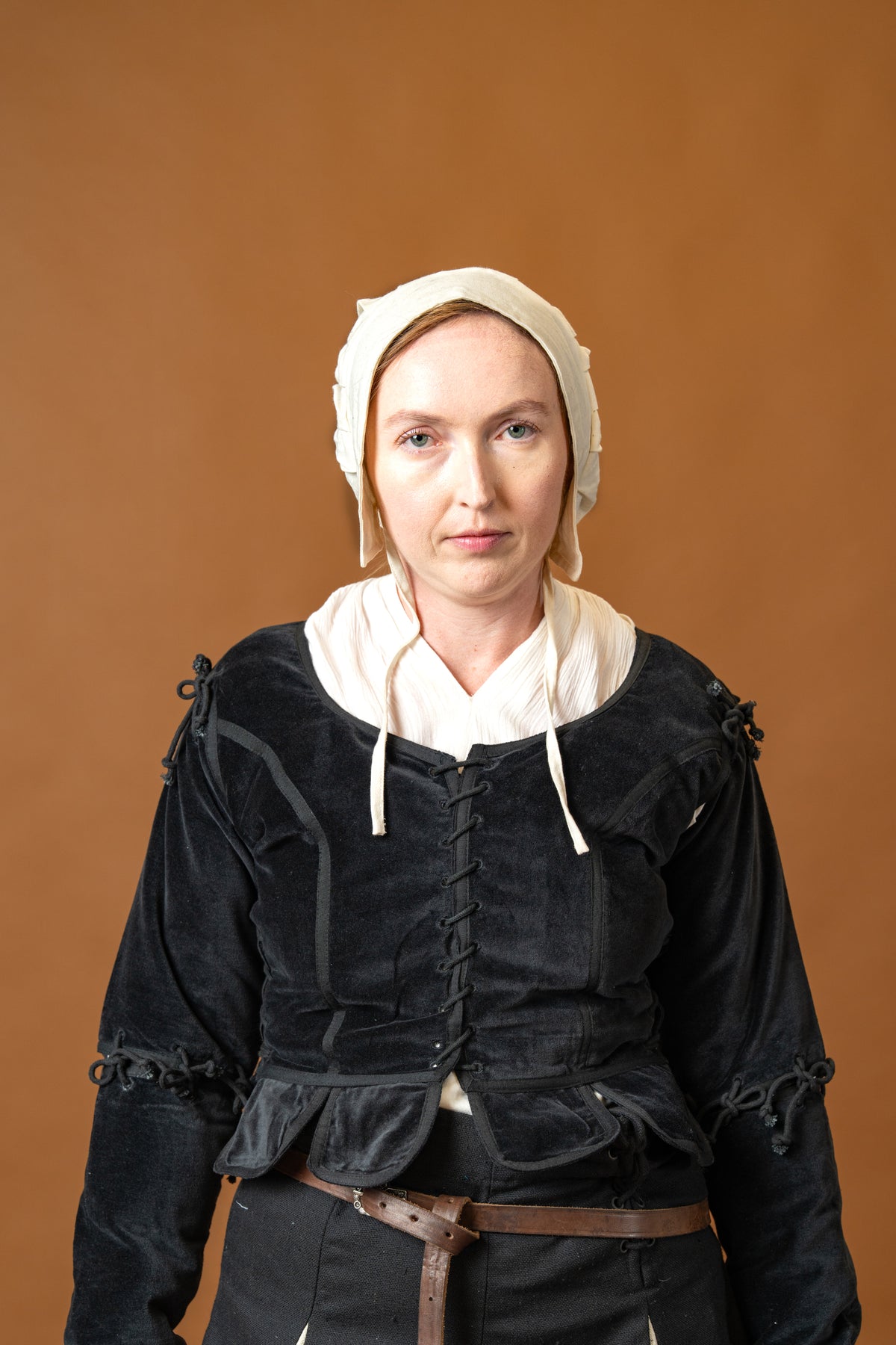 Ladies doublet Griselda, velvet, black