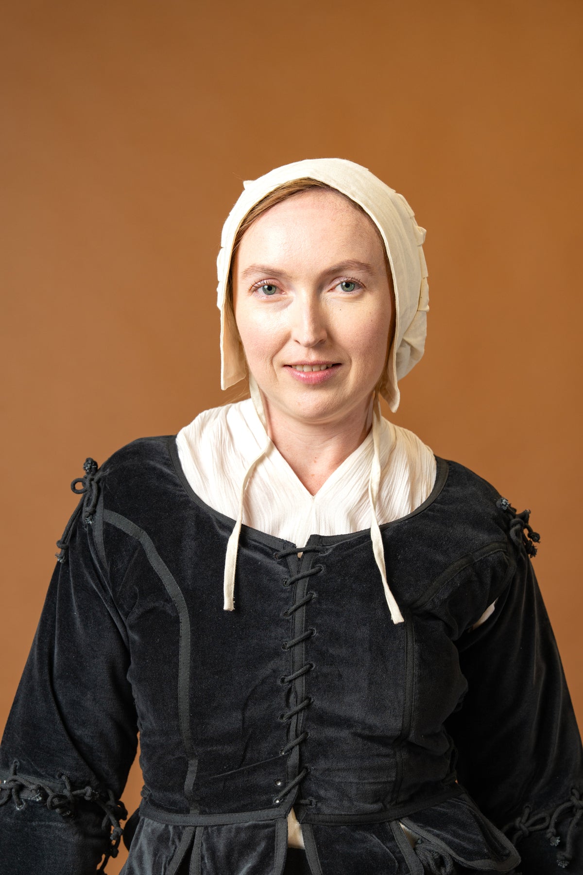 Ladies doublet Griselda, velvet, black