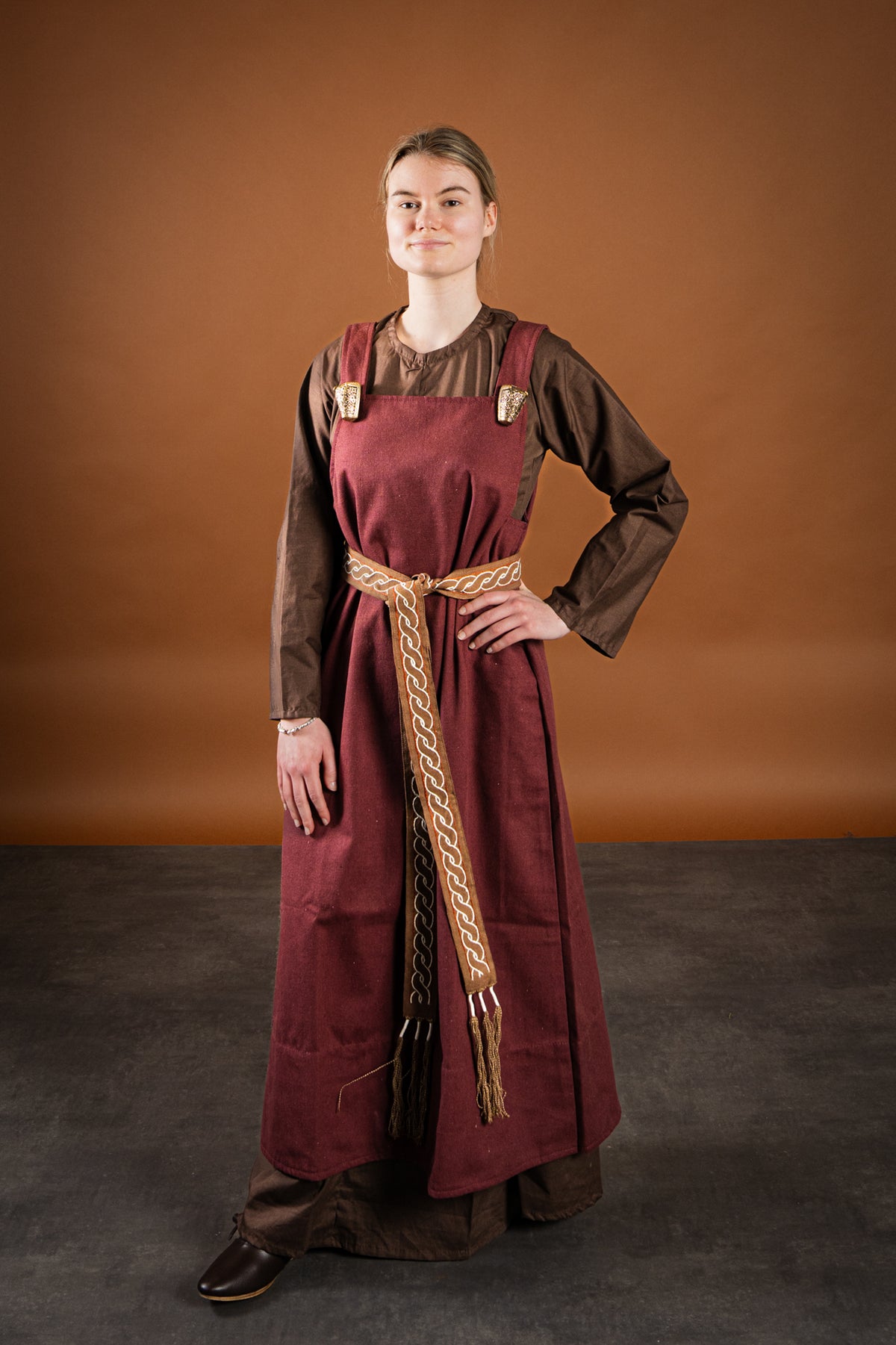 Viking belt Elina, 235 cm, brown