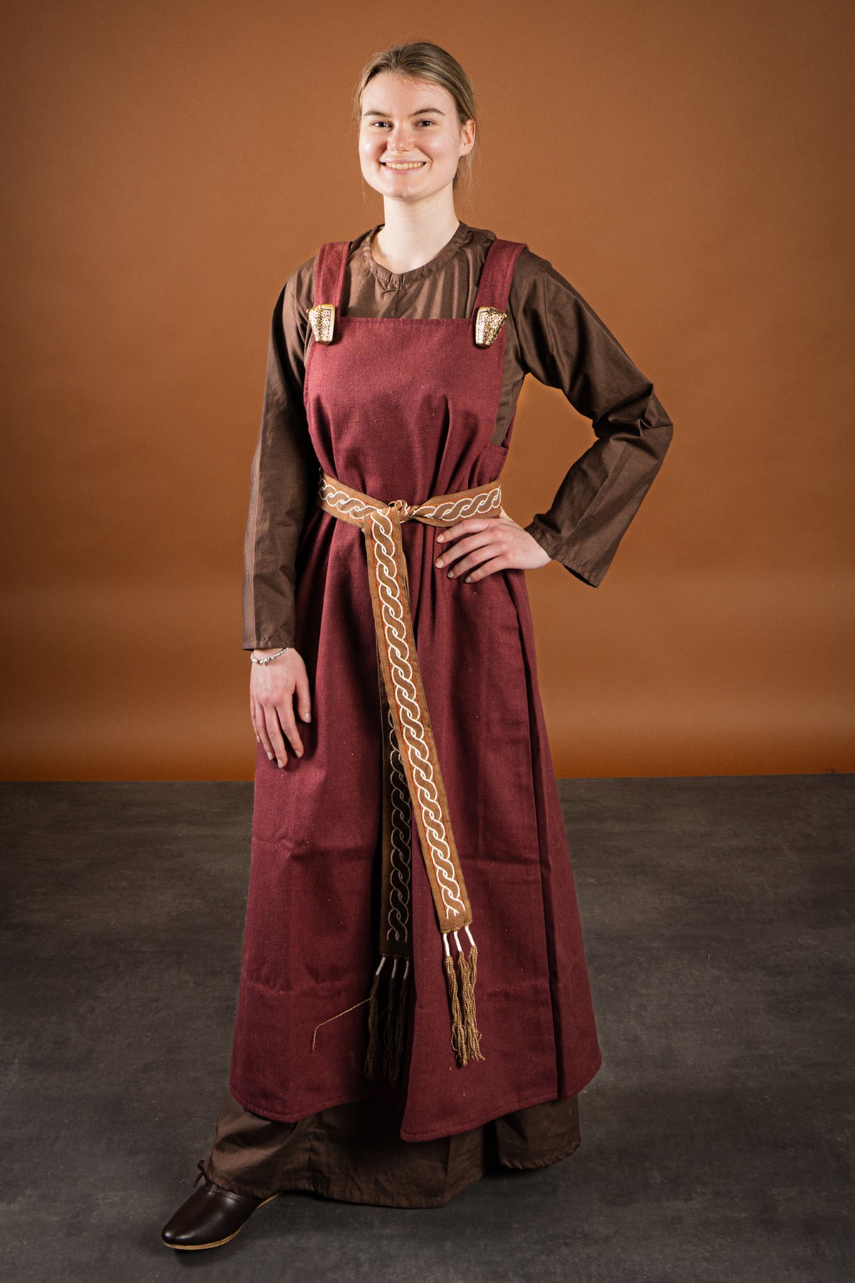 Viking dress Lenora, brown