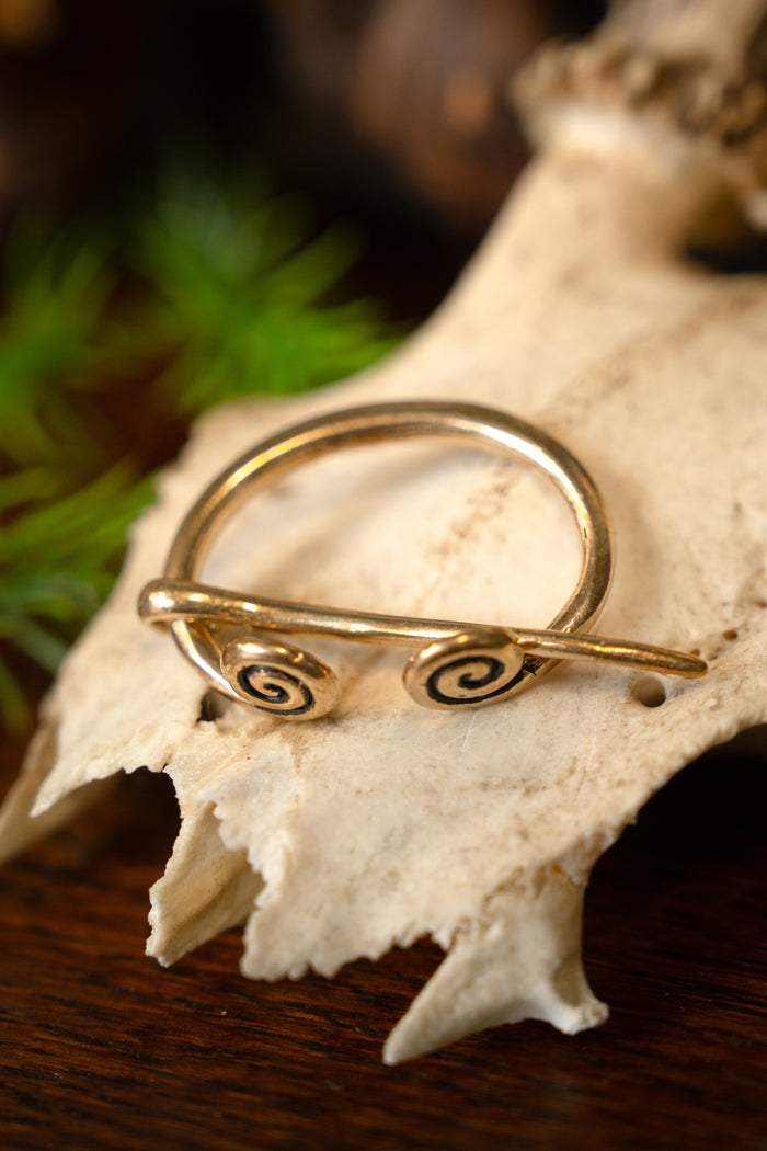 Viking Small Horseshoe Fibula Birka, bronze