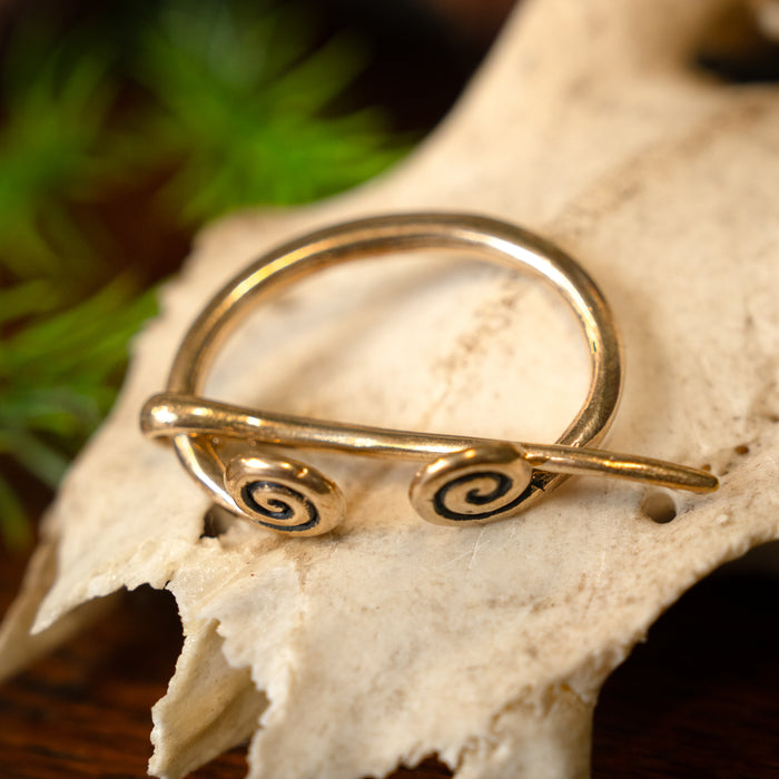 Viking Small Horseshoe Fibula Birka, bronze
