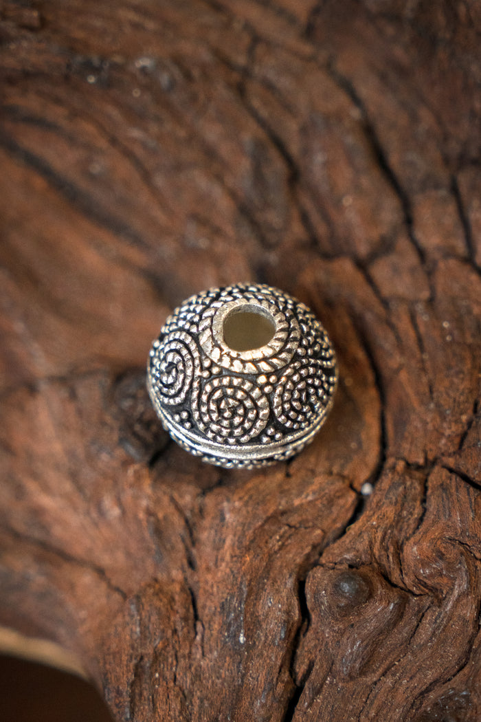 Viking bead Horsa, silvered bronze