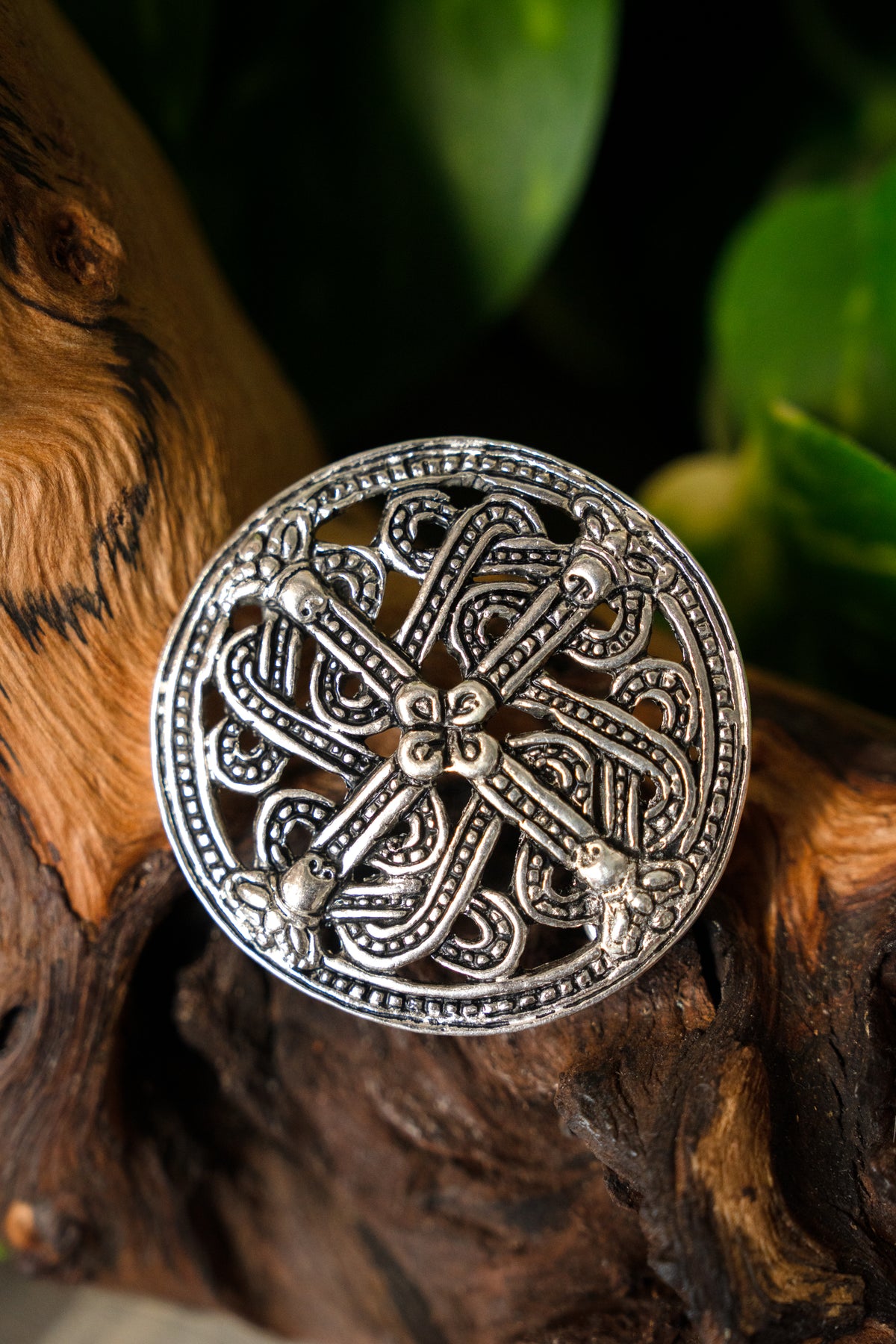 Borre style fibula from Finland, silvered bronze