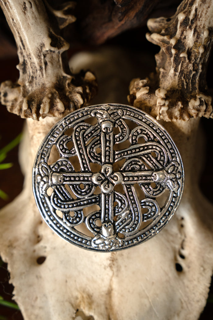 Borre style fibula from Finland, silvered bronze