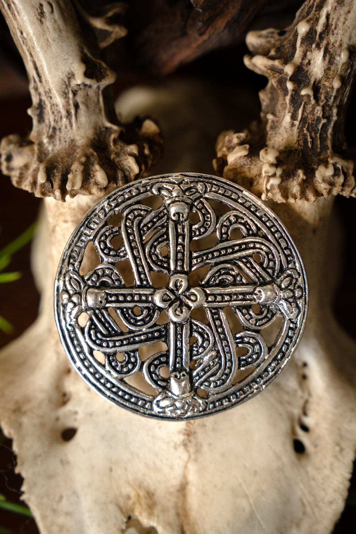 Borre style fibula from Finland, silvered bronze