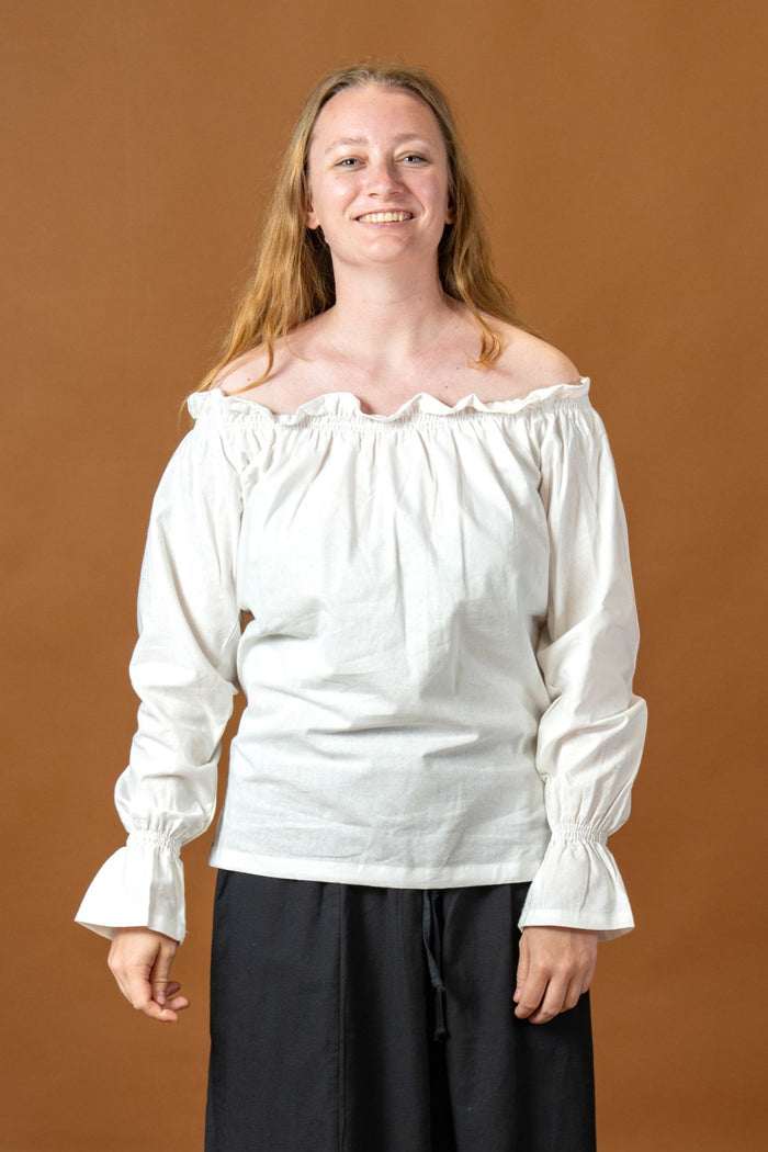 Baroque blouse Elizabeth, white