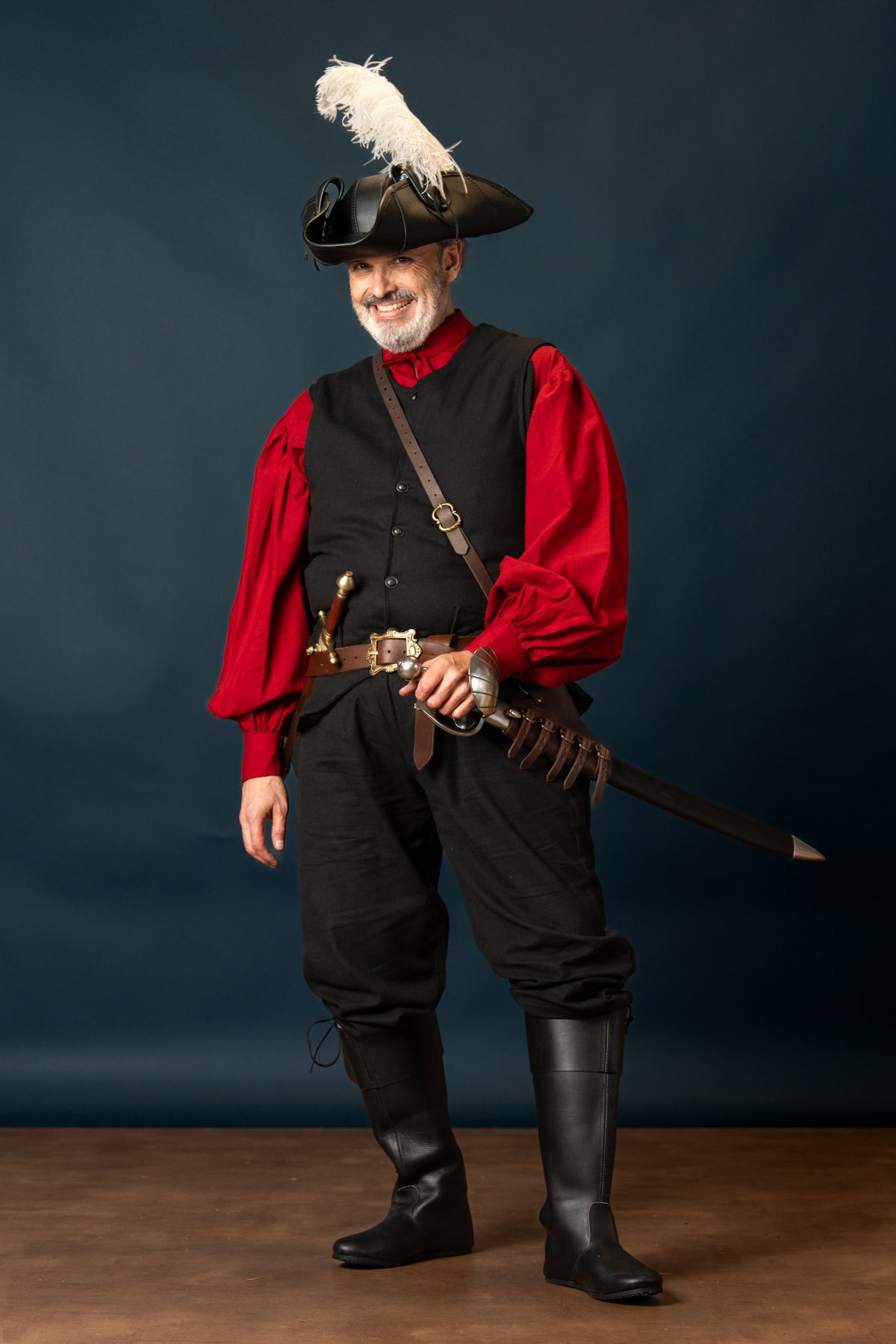 Trousers Francesco, black