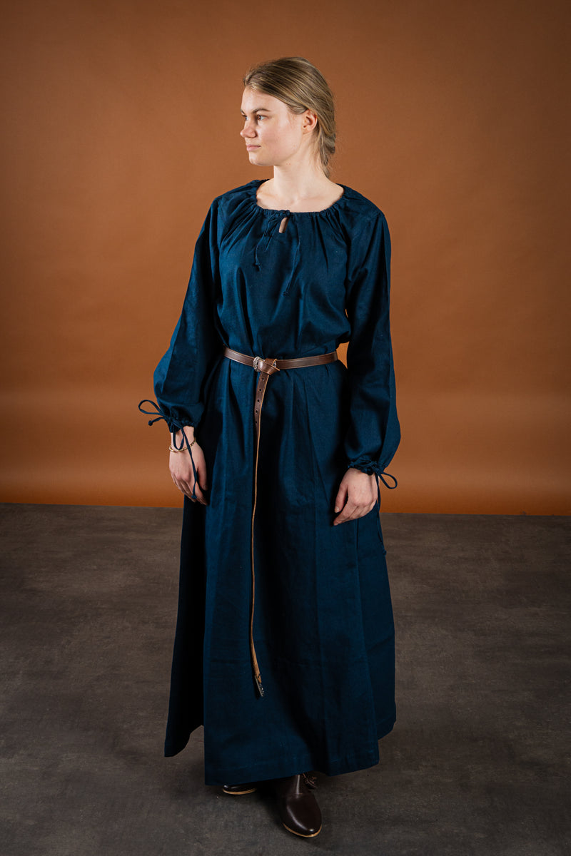 Matilda medieval chemise, underdress, blue