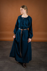 Matilda medieval chemise, underdress, blue