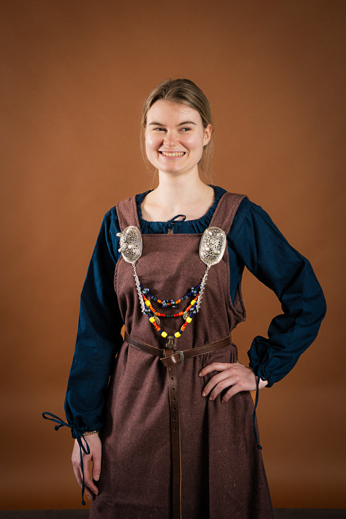 Matilda medieval chemise, underdress, blue